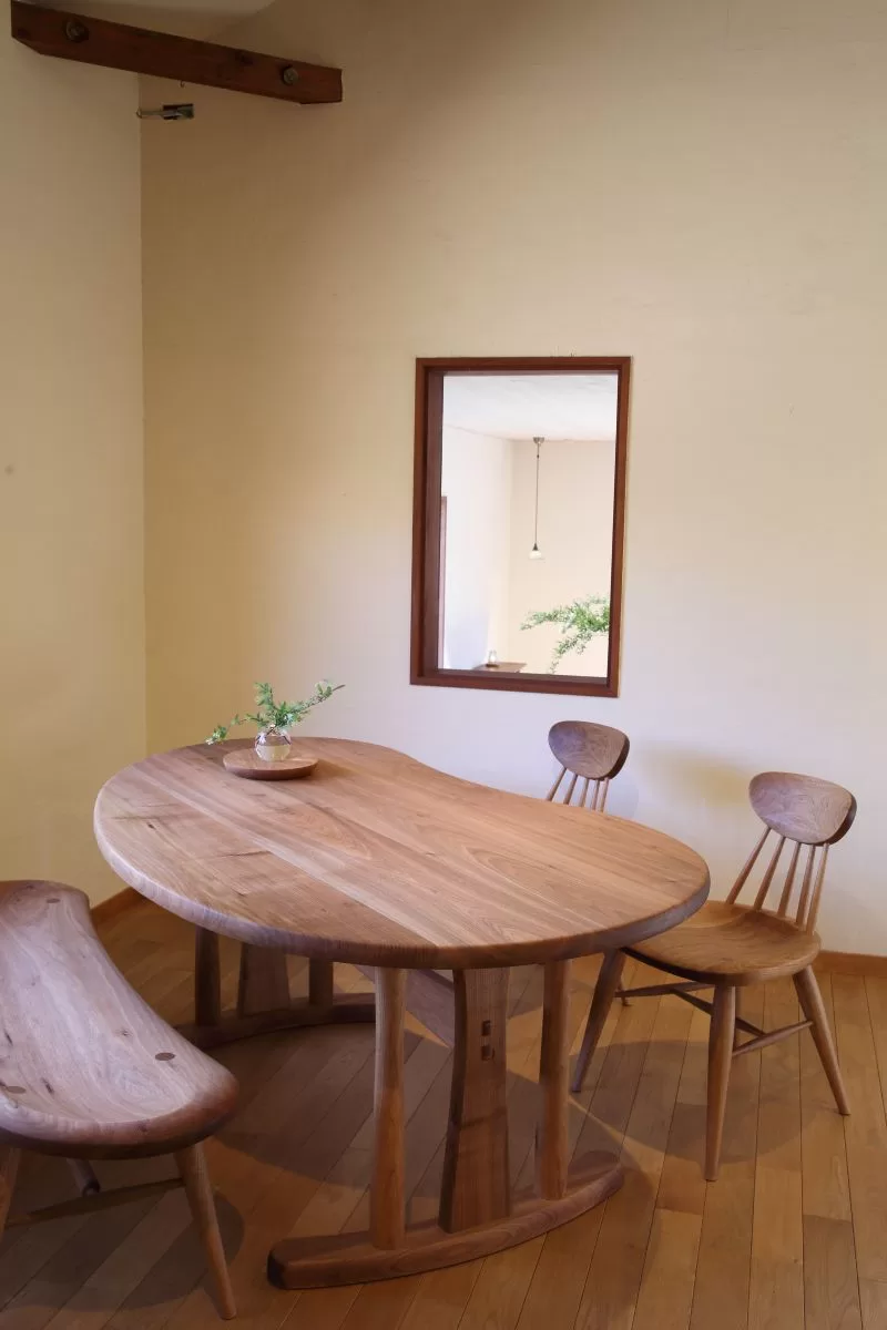 そら豆ダイニングテーブルとチェア&ベンチ